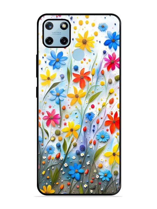 Vibrant Floral Glossy Soft Edge Case for Realme C25Y Chachhi