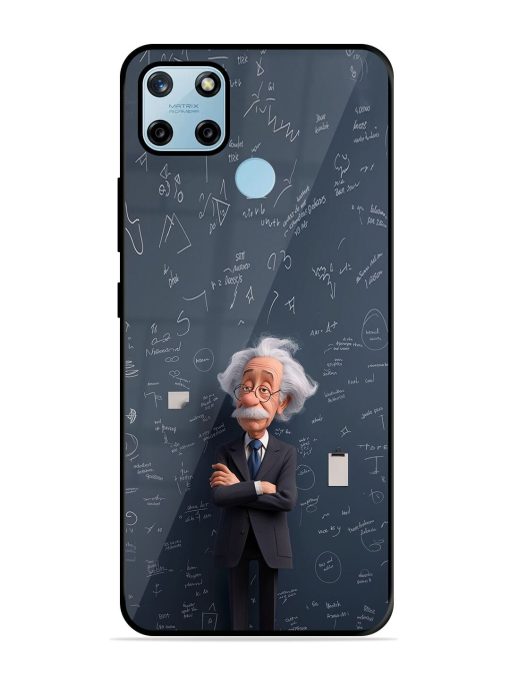 Albert Einstein Glossy Soft Edge Case for Realme C25Y Chachhi