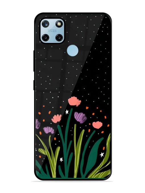 Midnight Bloom Glossy Soft Edge Case for Realme C25Y Chachhi