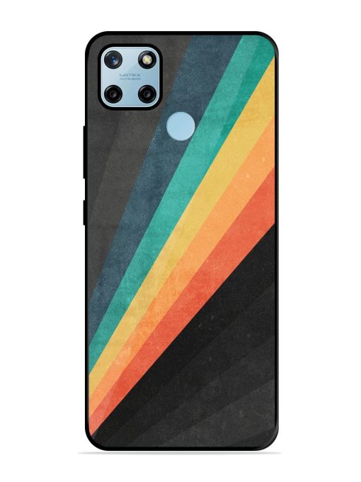 Retro Spectrum Glossy Soft Edge Case for Realme C25Y Chachhi