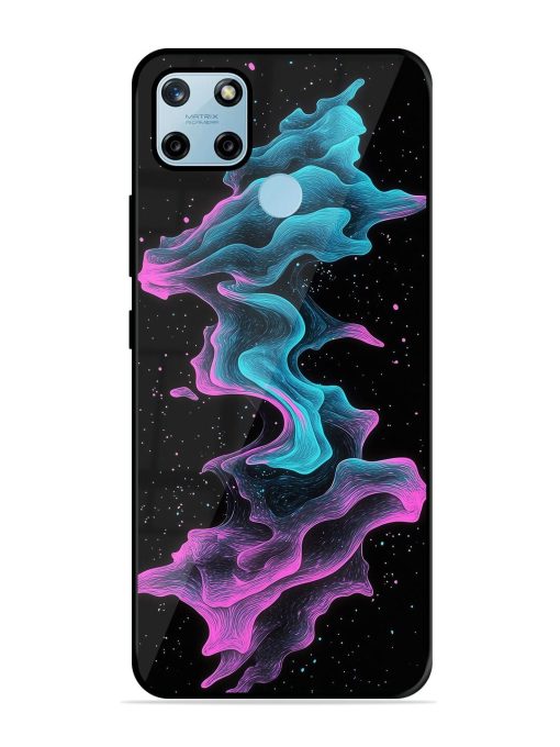 Cosmic Currents Glossy Soft Edge Case for Realme C25Y Chachhi