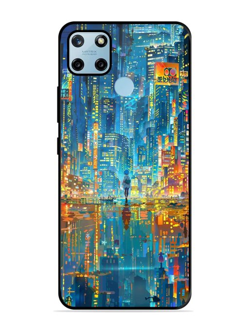 Neon Metropolis Glossy Soft Edge Case for Realme C25Y Chachhi