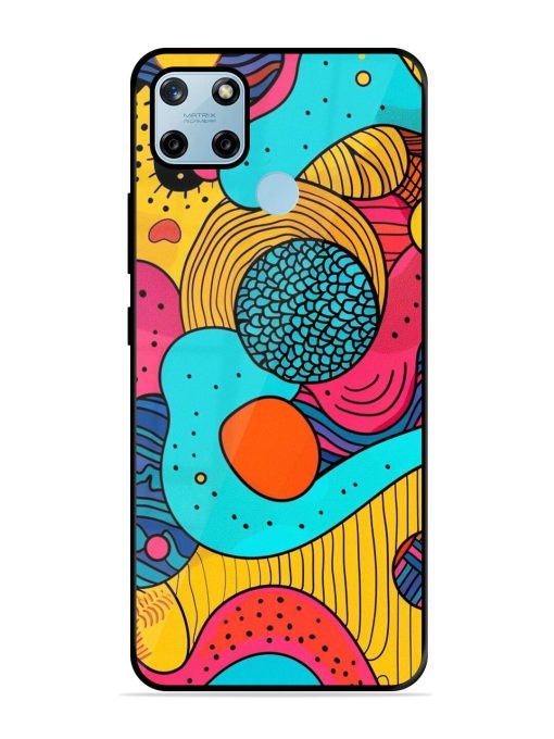 Psychedelic Patterns Glossy Soft Edge Case for Realme C25Y Chachhi