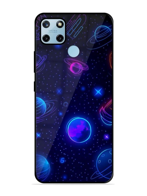 Neon Cosmos Glossy Soft Edge Case for Realme C25Y Chachhi