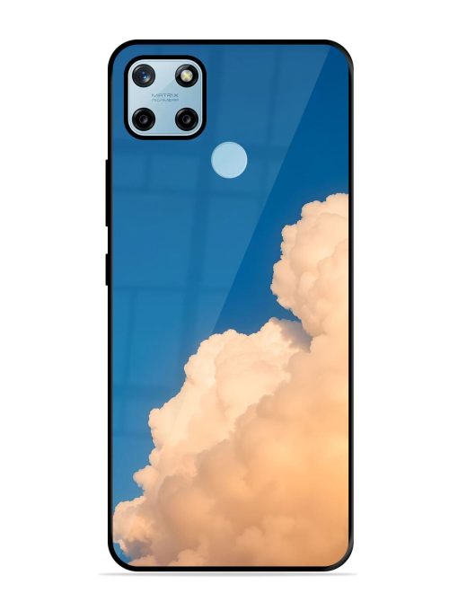 Golden Cloudscape Glossy Soft Edge Case for Realme C25Y Chachhi