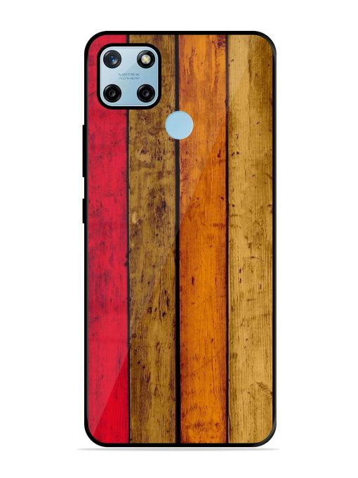 Colorful Woodgrain Glossy Soft Edge Case for Realme C25Y Chachhi