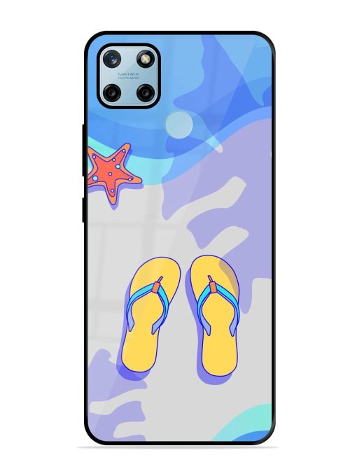 Sandy Toes And Salty Seas Glossy Soft Edge Case for Realme C25Y Chachhi