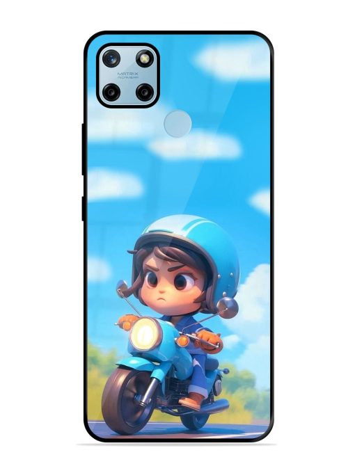 Little Rider Glossy Soft Edge Case for Realme C25Y Chachhi