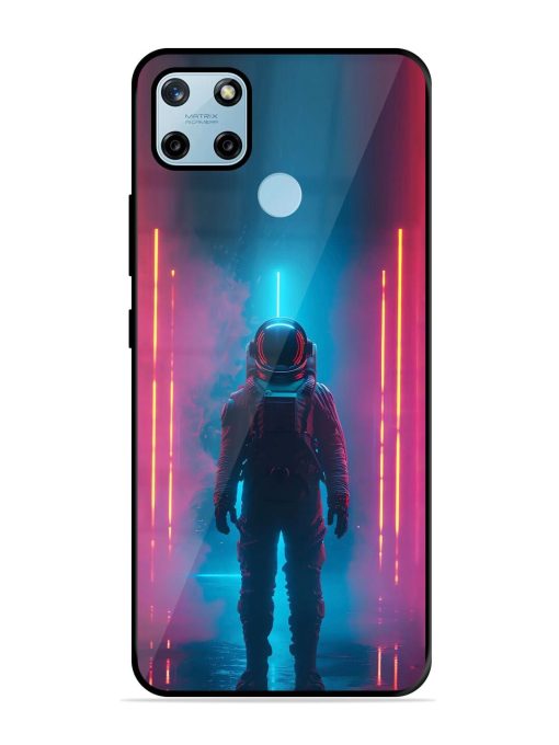 Neon Astronaut Glossy Soft Edge Case for Realme C25Y Chachhi