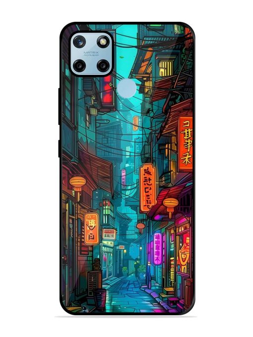 Neon Nightscape Glossy Soft Edge Case for Realme C25Y Chachhi