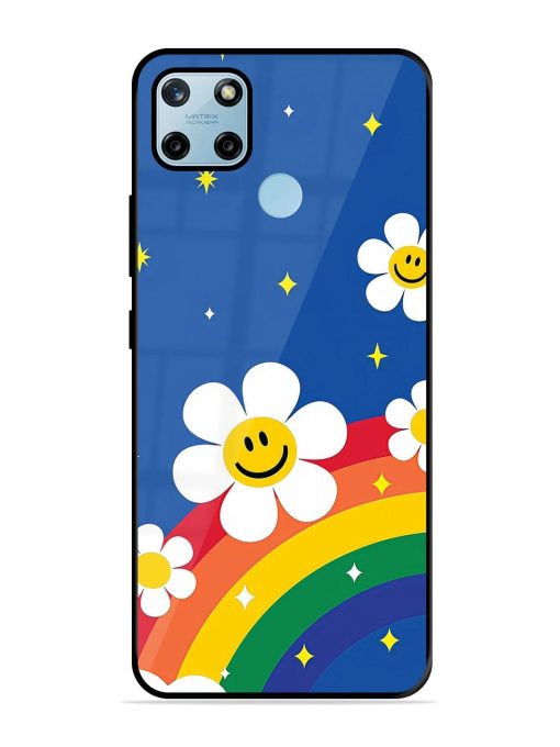 Happy Daisies And Rainbow Sky Glossy Soft Edge Case for Realme C25Y Chachhi