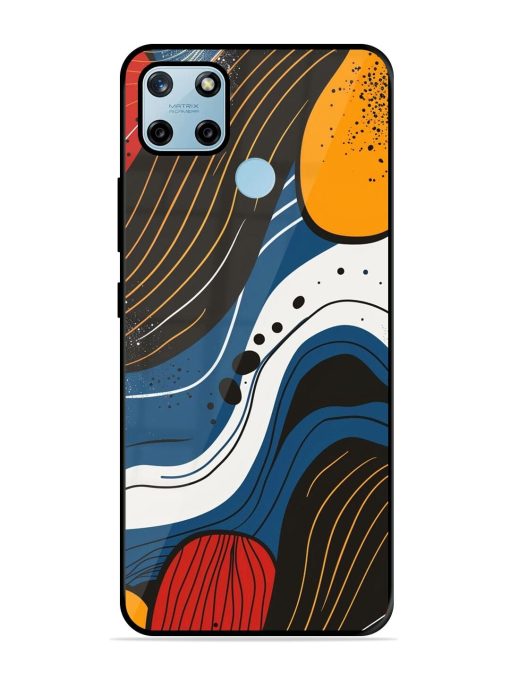 Abstract Expression Glossy Soft Edge Case for Realme C25Y Chachhi