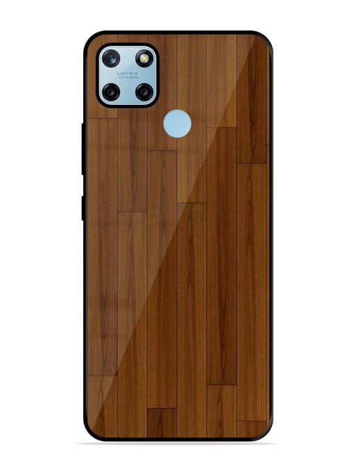 Warm Woodgrain Glossy Soft Edge Case for Realme C25Y Chachhi