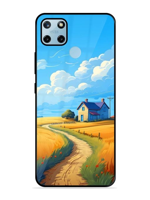 Countryside Cottage Glossy Soft Edge Case for Realme C25Y Chachhi