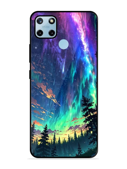 Cosmic Canvas Glossy Soft Edge Case for Realme C25Y Chachhi