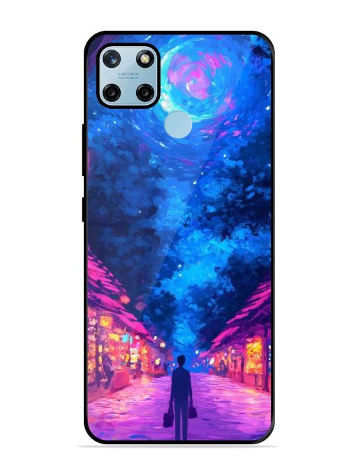 Neon Nightscape Glossy Soft Edge Case for Realme C25Y Chachhi