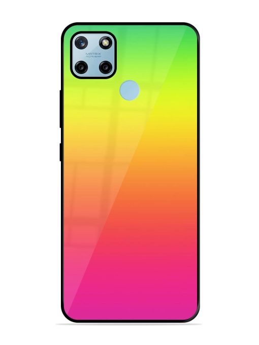 Rainbow Gradient Glossy Soft Edge Case for Realme C25Y Chachhi