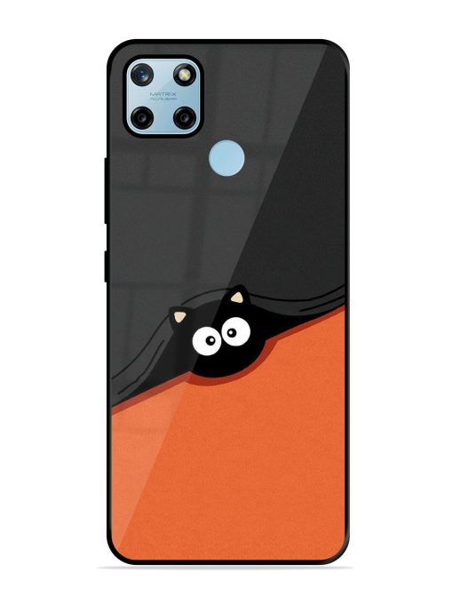 Peek-A-Boo Kitty Glossy Soft Edge Case for Realme C25Y Chachhi