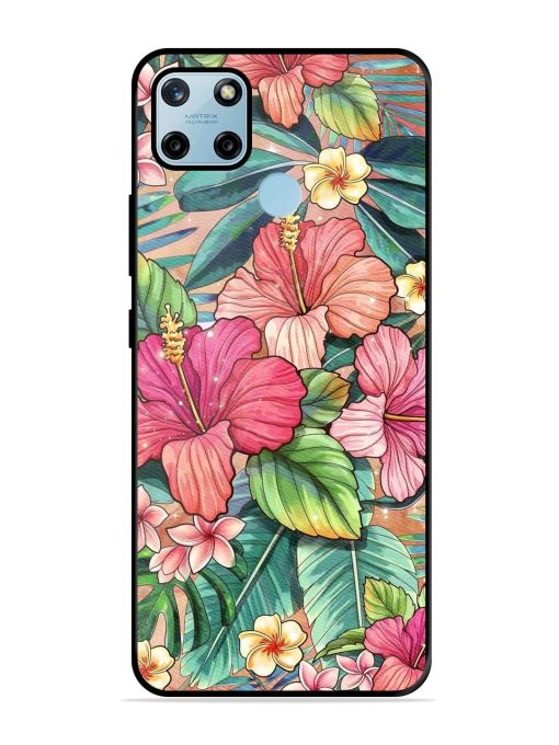 Tropical Tapestry Glossy Soft Edge Case for Realme C25Y Chachhi