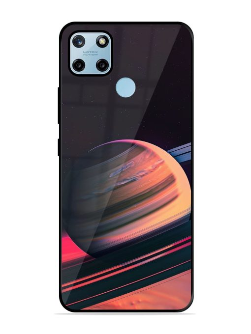 Neon Saturn Glossy Soft Edge Case for Realme C25Y Chachhi