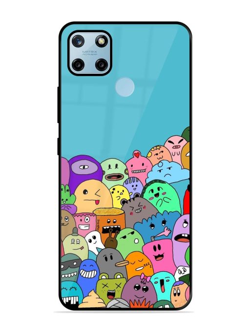 Monster Mash Glossy Soft Edge Case for Realme C25Y Chachhi