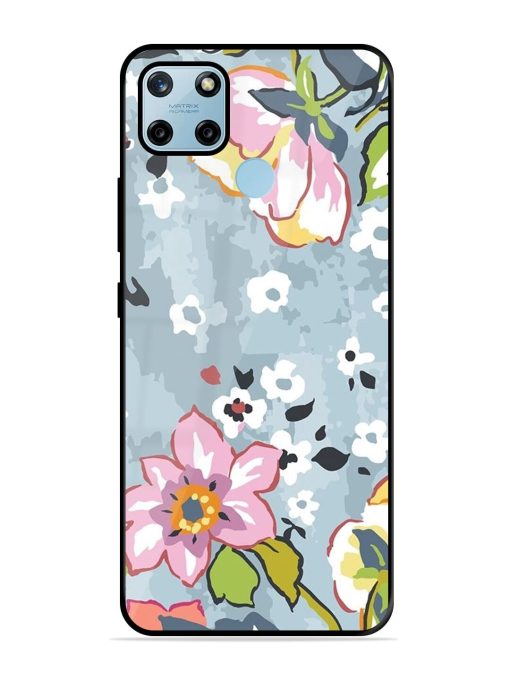 Floral Fantasy Glossy Soft Edge Case for Realme C25Y Chachhi