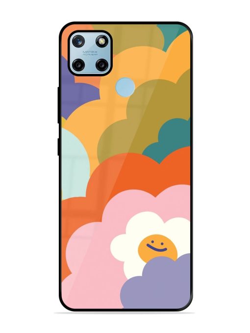 Happy Flower Power Glossy Soft Edge Case for Realme C25Y Chachhi