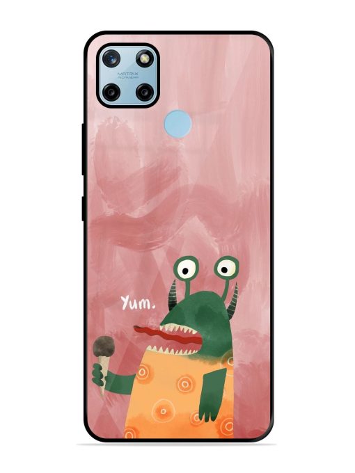 Hungry Monster Glossy Soft Edge Case for Realme C25Y Chachhi