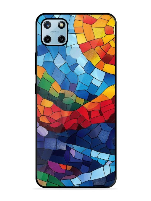 Mosaic Sunset Glossy Soft Edge Case for Realme C25Y Chachhi