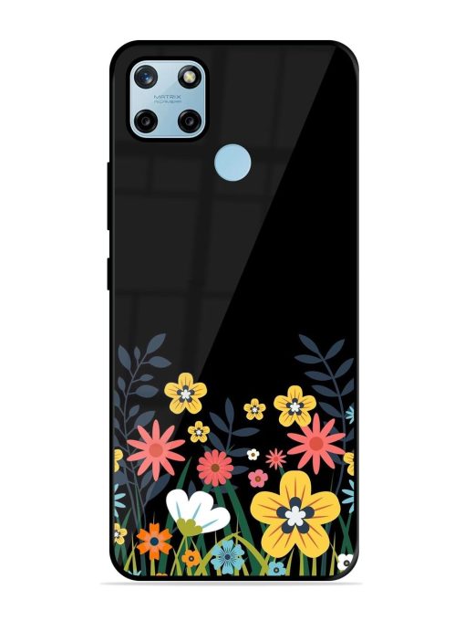 Floral Night Sky Glossy Soft Edge Case for Realme C25Y Chachhi