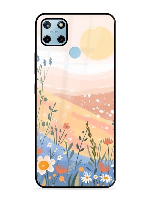 Golden Hour Blooms Glossy Soft Edge Case for Realme C25Y Chachhi