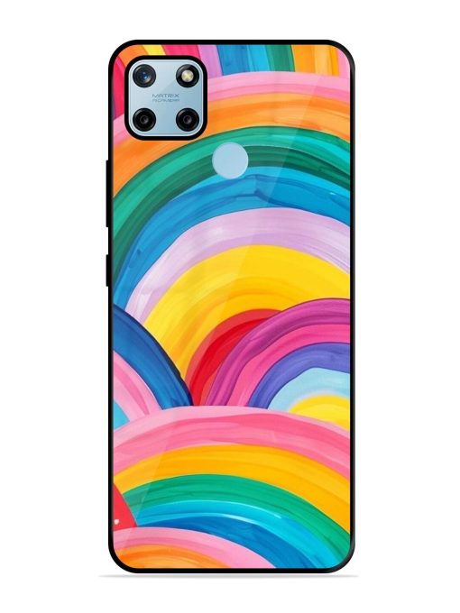 Rainbow Cascade Glossy Soft Edge Case for Realme C25Y Chachhi