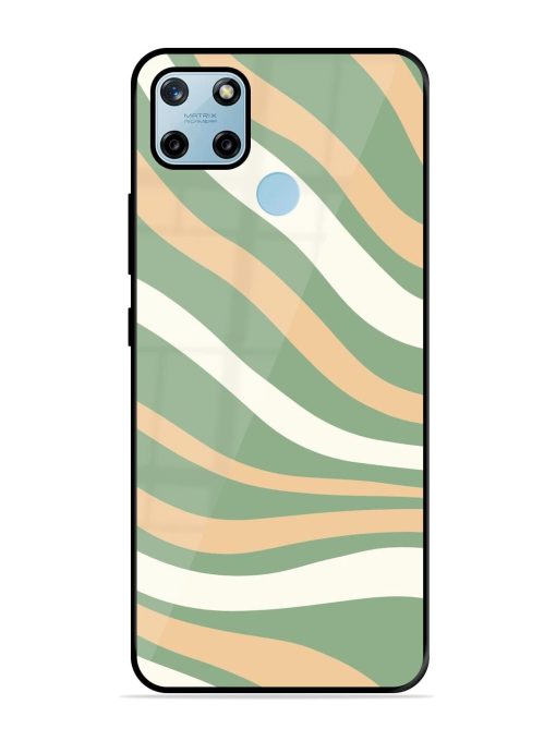 Wavy Pastel Paradise Glossy Soft Edge Case for Realme C25Y Chachhi