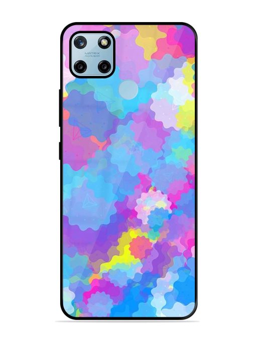 Psychedelic Cloud Burst Glossy Soft Edge Case for Realme C25Y Chachhi