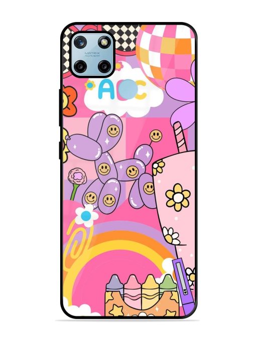 Whimsical Y2K Chaos Glossy Soft Edge Case for Realme C25Y Chachhi