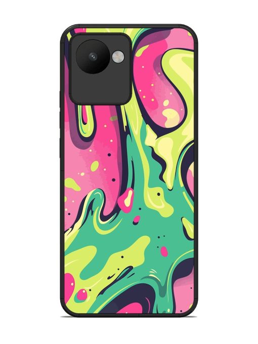 Gooey Grooves Glossy Soft Edge Case for Realme C30 Chachhi