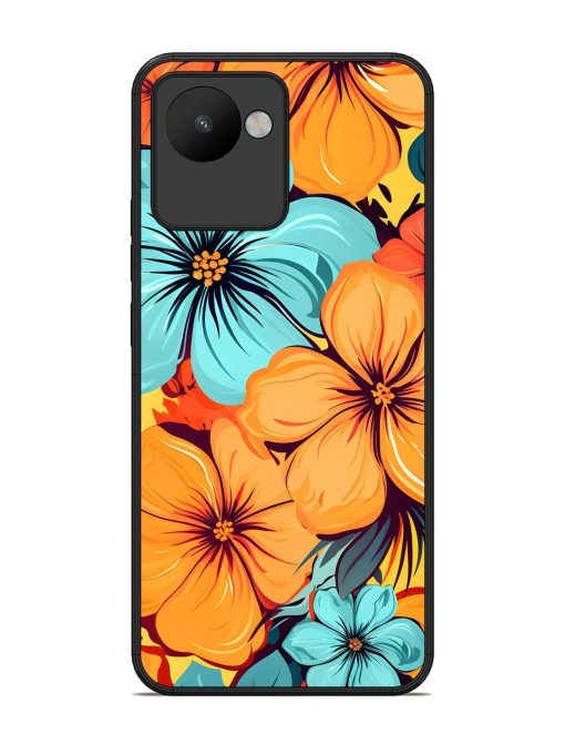 Tropical Bloom Glossy Soft Edge Case for Realme C30 Chachhi