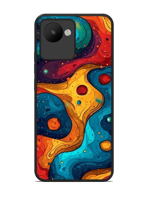 Cosmic Swirl Glossy Soft Edge Case for Realme C30 Chachhi