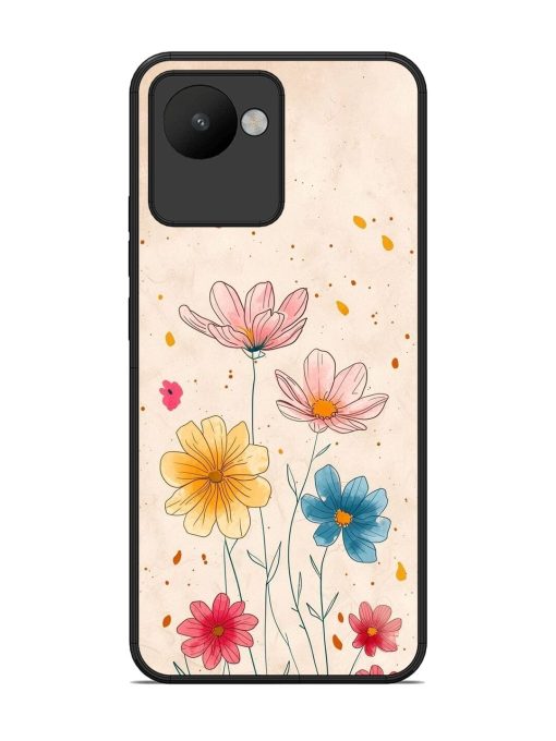 Delicate Bloom Glossy Soft Edge Case for Realme C30 Chachhi