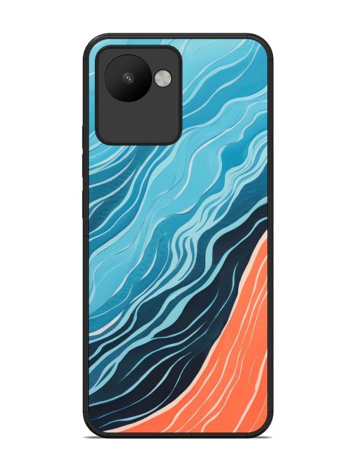 Oceanic Divide Glossy Soft Edge Case for Realme C30 Chachhi