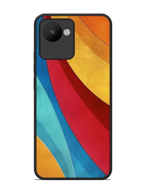 Curving Canvas Glossy Soft Edge Case for Realme C30 Chachhi