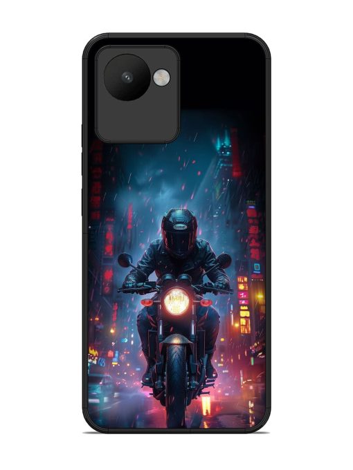 Neon Nights Glossy Soft Edge Case for Realme C30 Chachhi