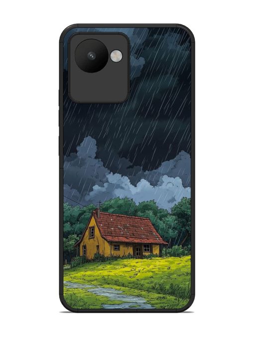 Rainy Day Retreat Glossy Soft Edge Case for Realme C30 Chachhi