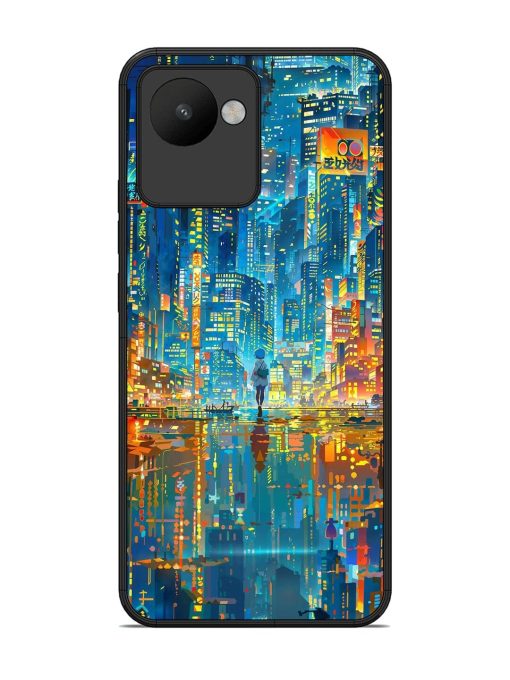 Neon Metropolis Glossy Soft Edge Case for Realme C30 Chachhi