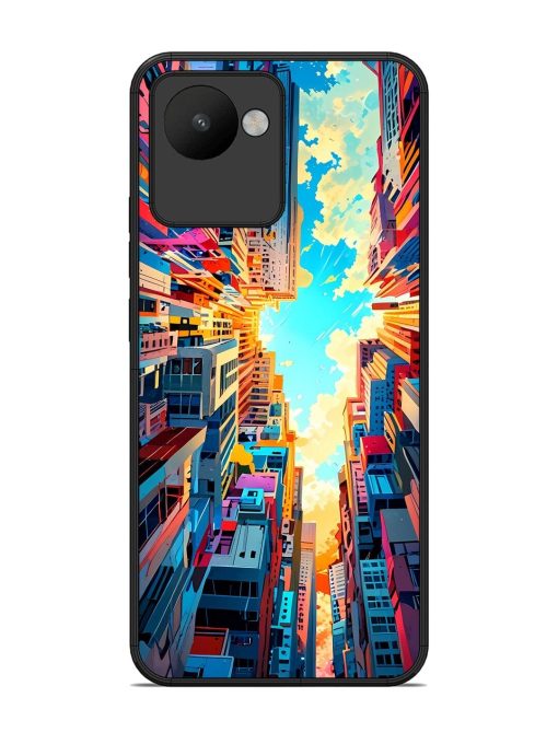 Skyward City Glossy Soft Edge Case for Realme C30 Chachhi