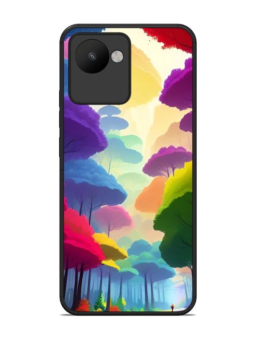 Rainbow Road Glossy Soft Edge Case for Realme C30 Chachhi