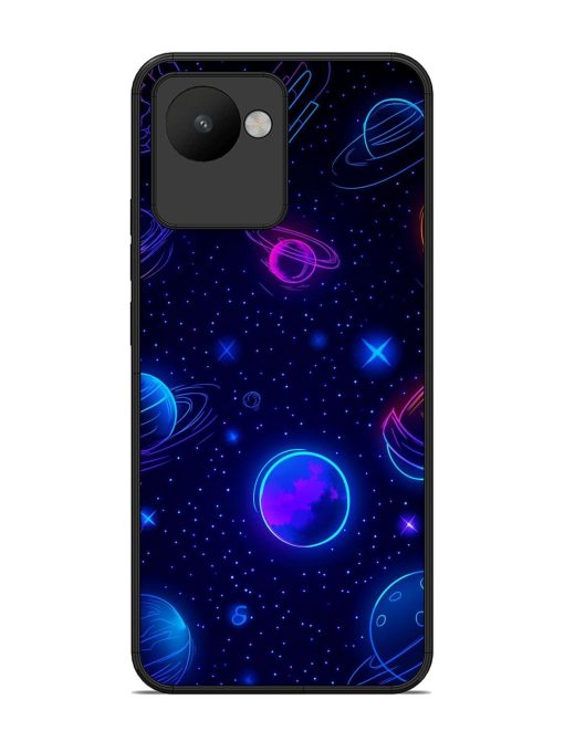 Neon Cosmos Glossy Soft Edge Case for Realme C30 Chachhi