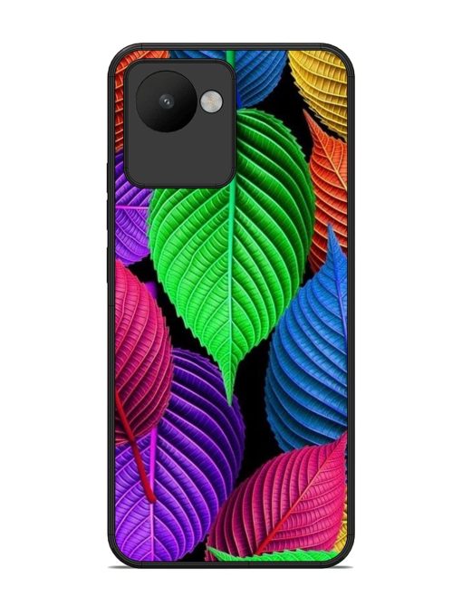 Rainbow Leaf Symphony Glossy Soft Edge Case for Realme C30 Chachhi