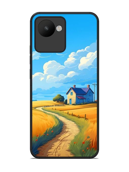 Countryside Cottage Glossy Soft Edge Case for Realme C30 Chachhi