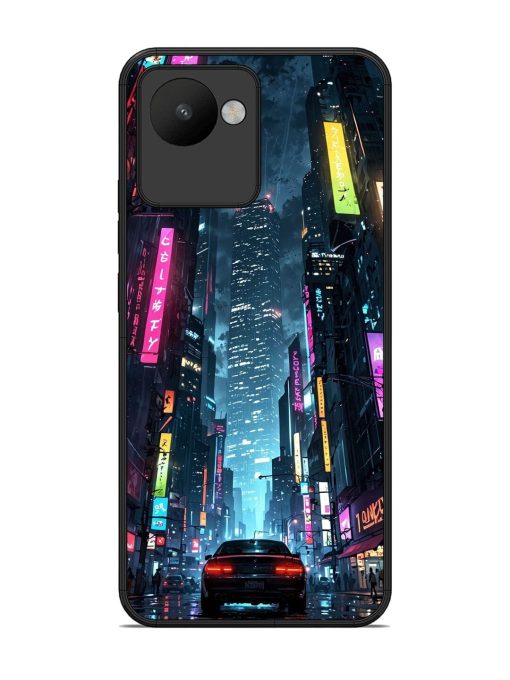 Neon Nightscape Glossy Soft Edge Case for Realme C30 Chachhi